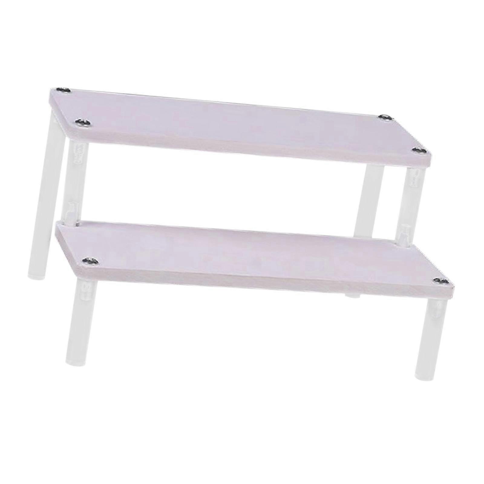 Wooden Display Riser Stand Step Ladder Multipurpose Sturdy Counter Shelf Storage