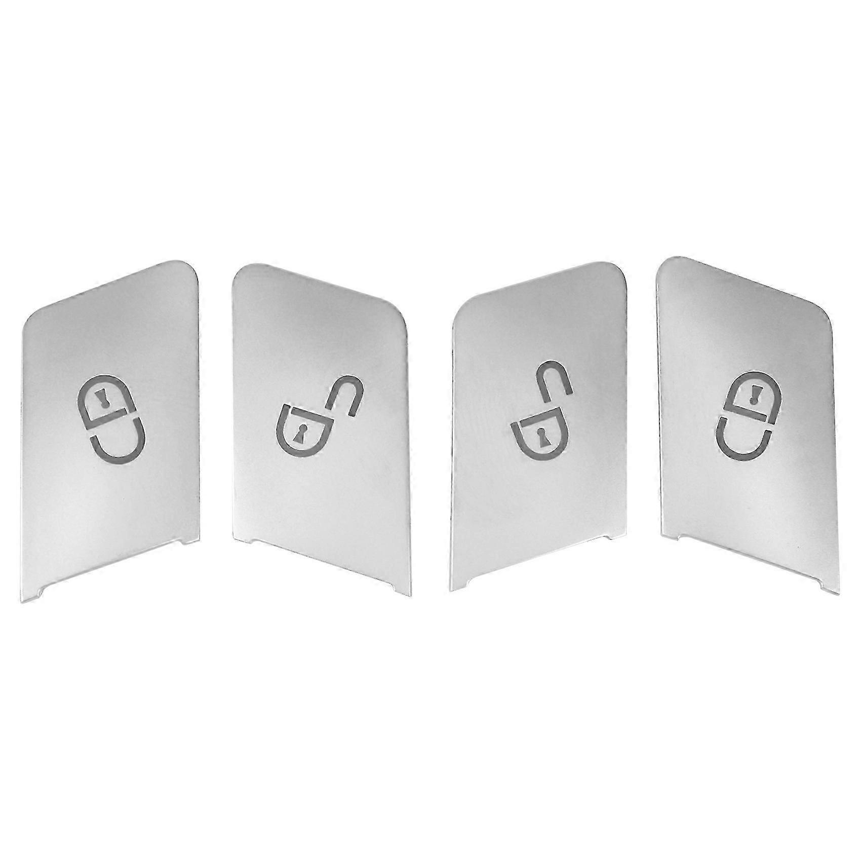 4Pcs Car Door Unlock Buttons Sequins Decoration Cover Trim For Gla Cla Ml C E Class JP