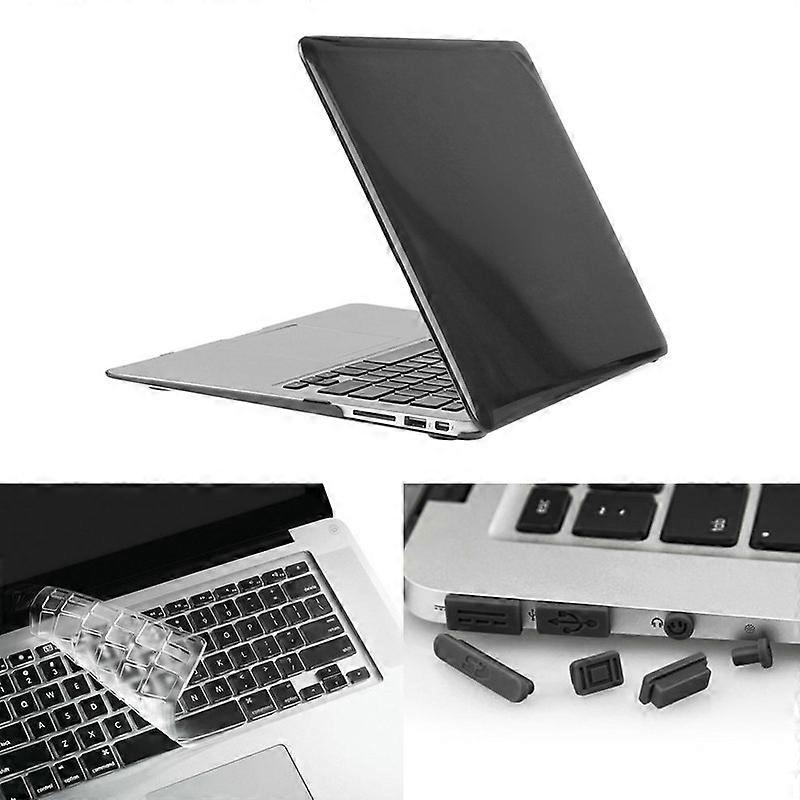 ENKAY for Macbook Air 11.6 inch / A1370 / A1465 Hat-Prince 3 in 1 Crystal Hard Shell Plastic Protective Case with Keyboard Guard & Port Dust Plug