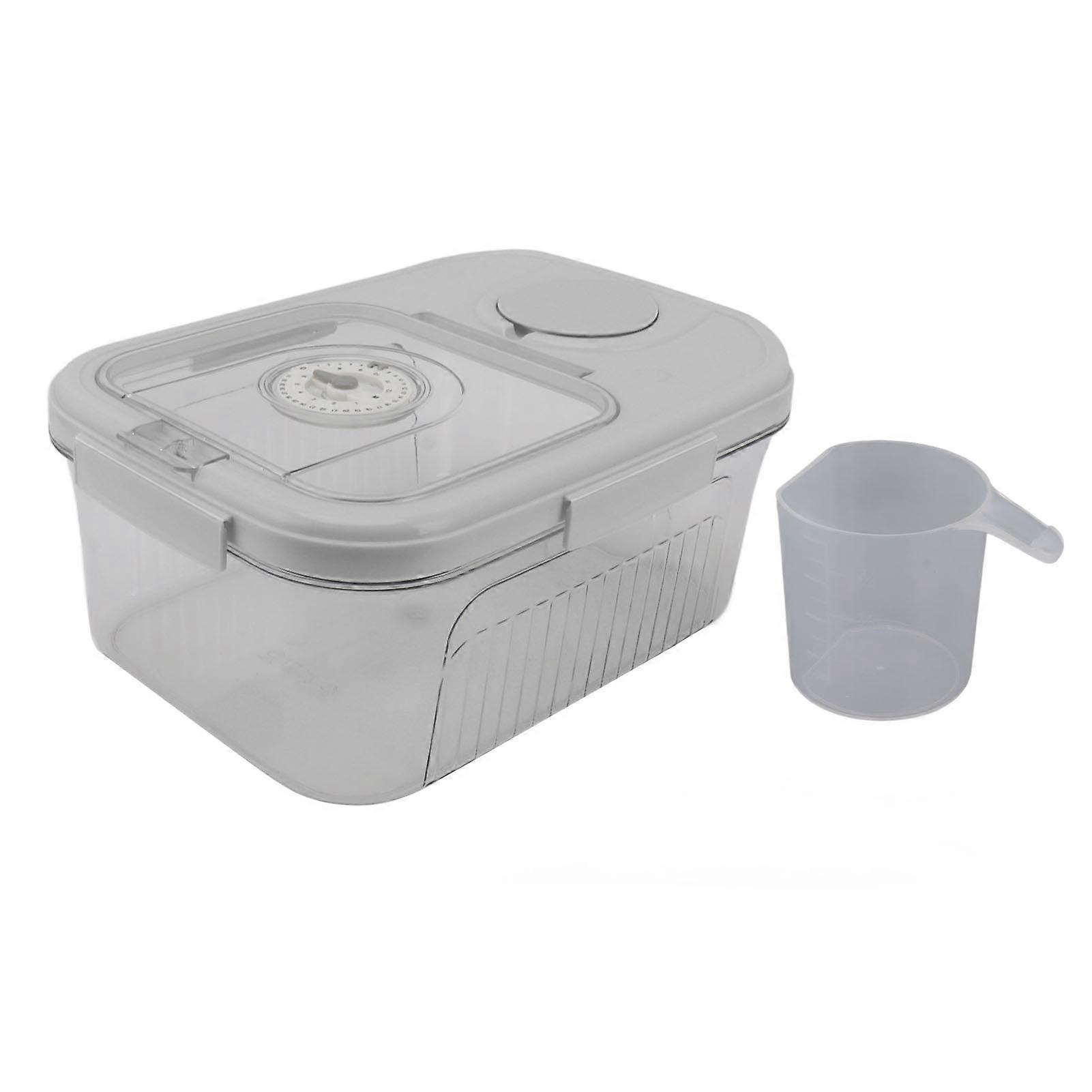 Risbehållare Kök Torrfoder Rislåda Lufttät Ris Förvaringsfack Hushållsspannmål Dispenser Hink