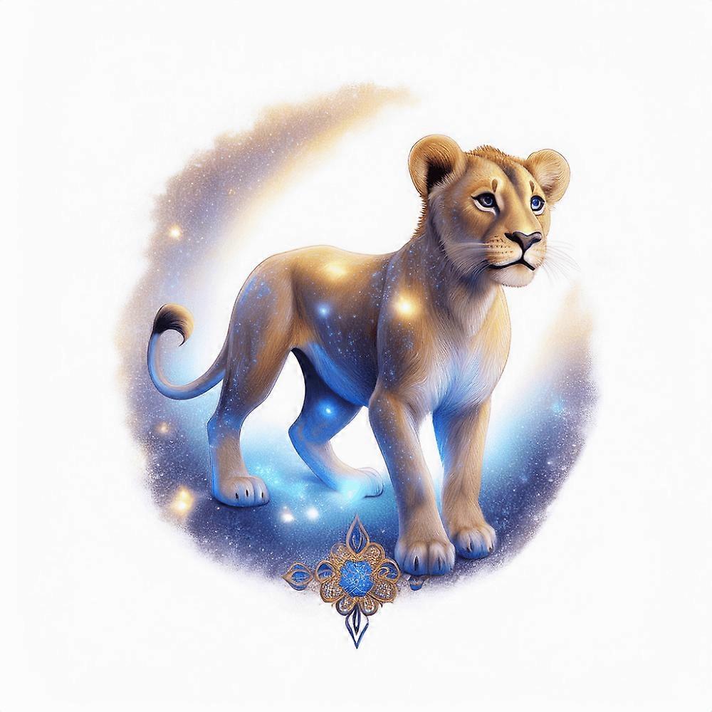 Iron-on patch Magical Lioness