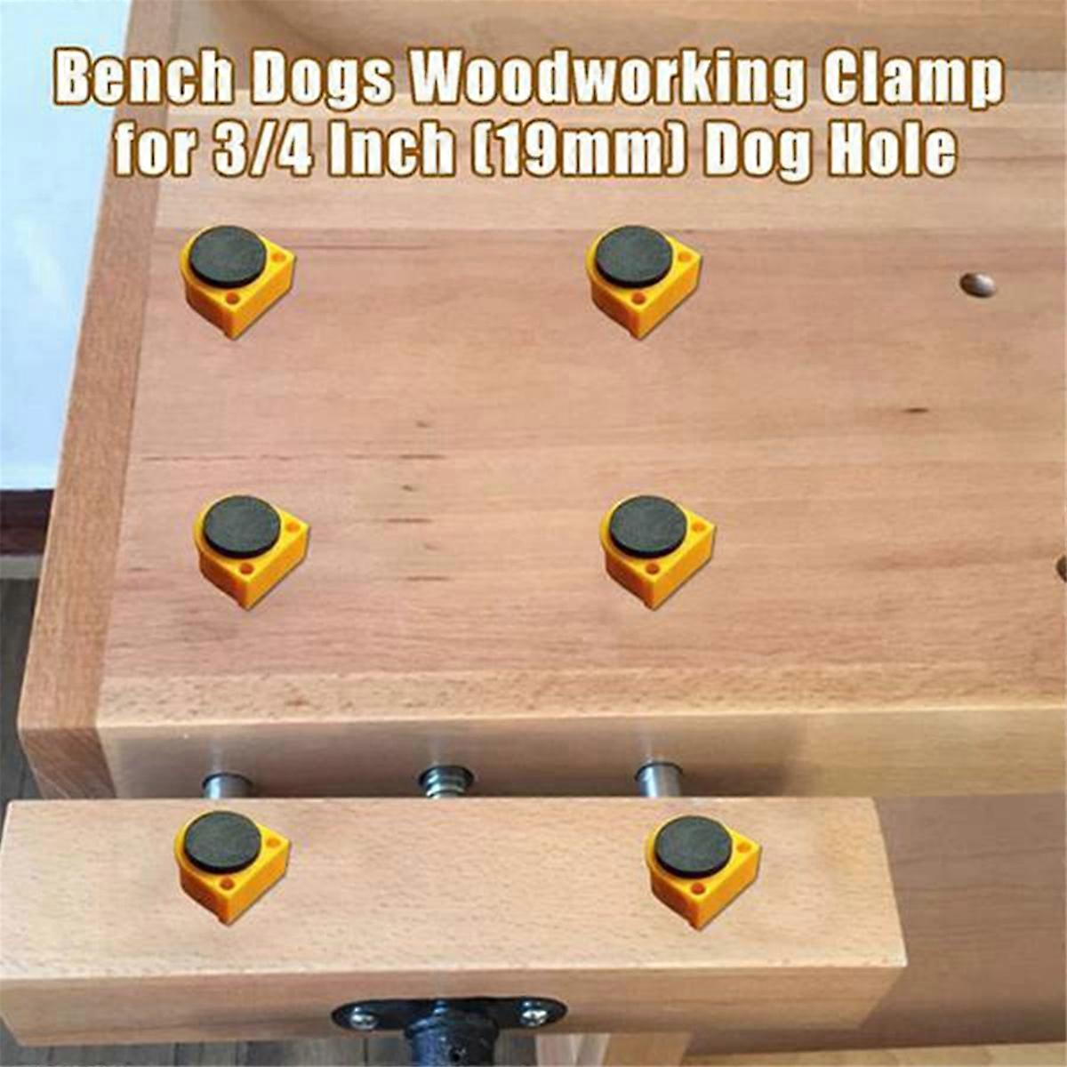 Non Marring Bench Dogs with Grommet Bench Brake Inserts for 19mm