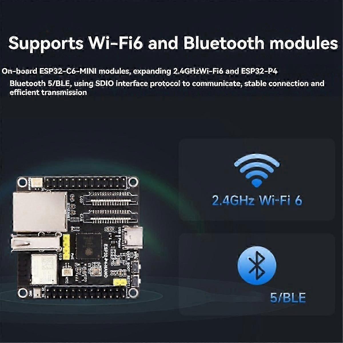 ESP32-P4-NANO Development Board with Speaker Dual-Core RISC-V WiFi6 Bluetooth5/BLE RJ45 100M Ethern