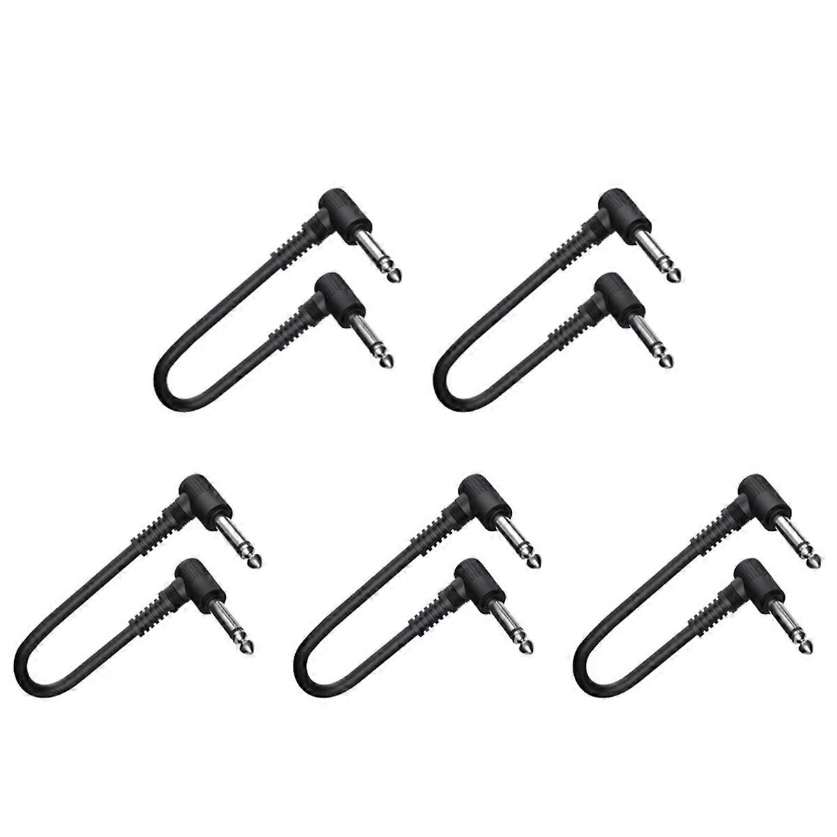 5Pcs Pedal Cable Musical Instruments Patch Cord Guitar Effect Wire