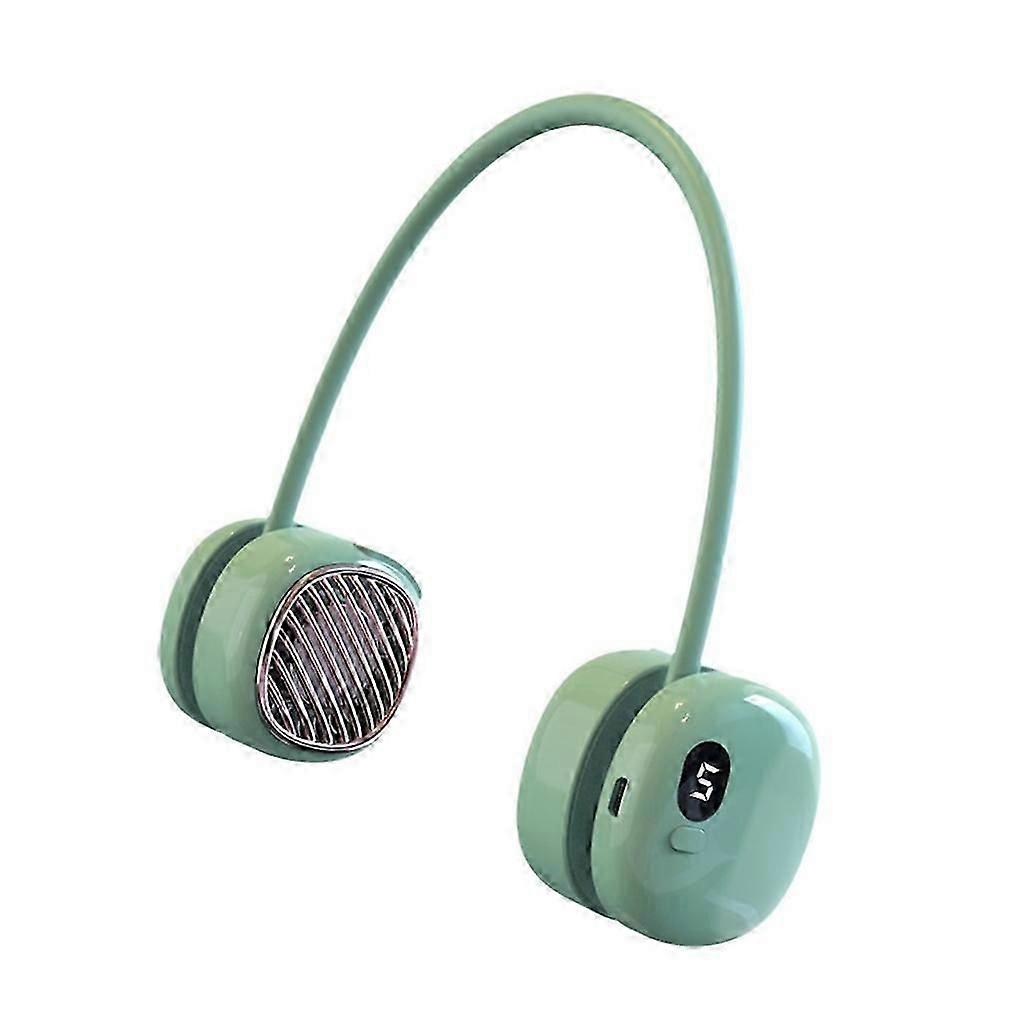 מאוורר נייד קל משקל מאוורר צוואר תלוי עצל ללא עלים לקמפינג וטיולים