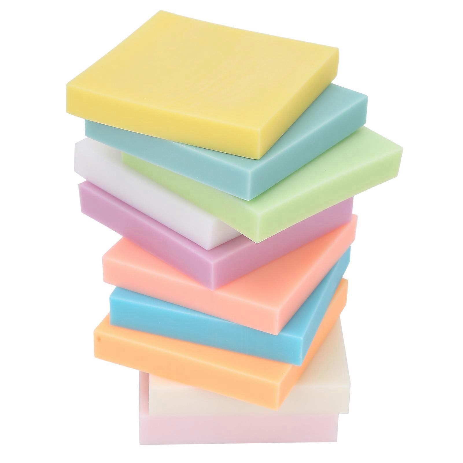 10Pcs Color Rubber Brick Soft Stamp Blocks for Engraving DIY Carved Crafts Accessories Durable and Easy to Use