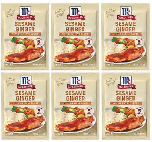 McCormick Simmer & Serve Sauce Sesame Ginger 6 Packet Pack