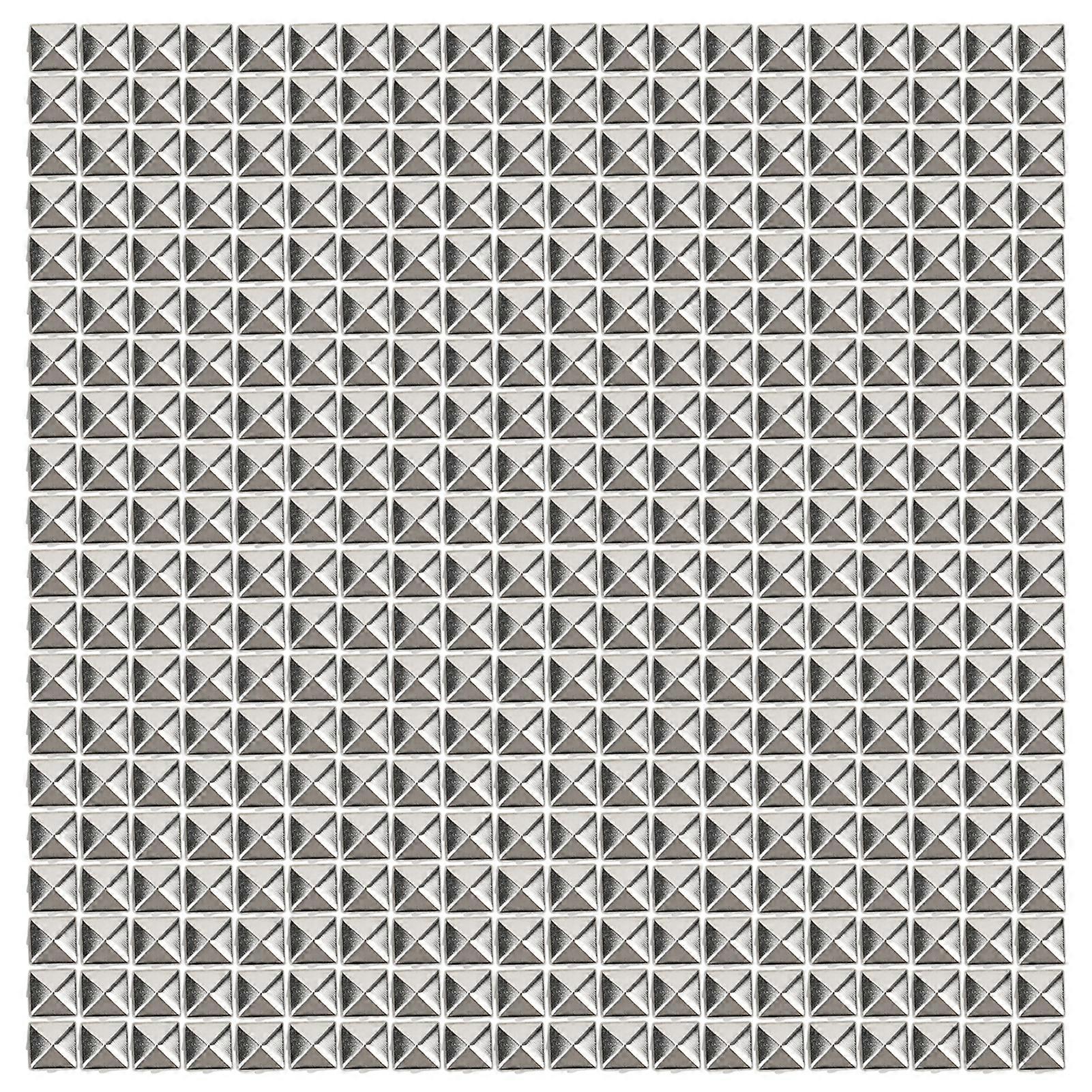 400 Sets 4MM-7MM DIY Leathercraft Spike Rivets Square Spike Studs Bags Shoes Belt AccessoriesSilver 4mm