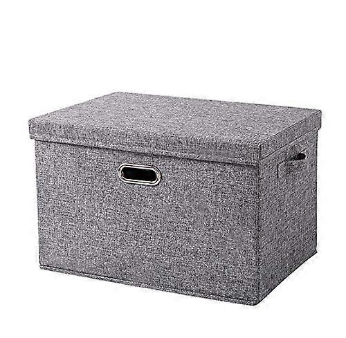 Foldable Linen Fabric Storage B for Home Bedroom Size M