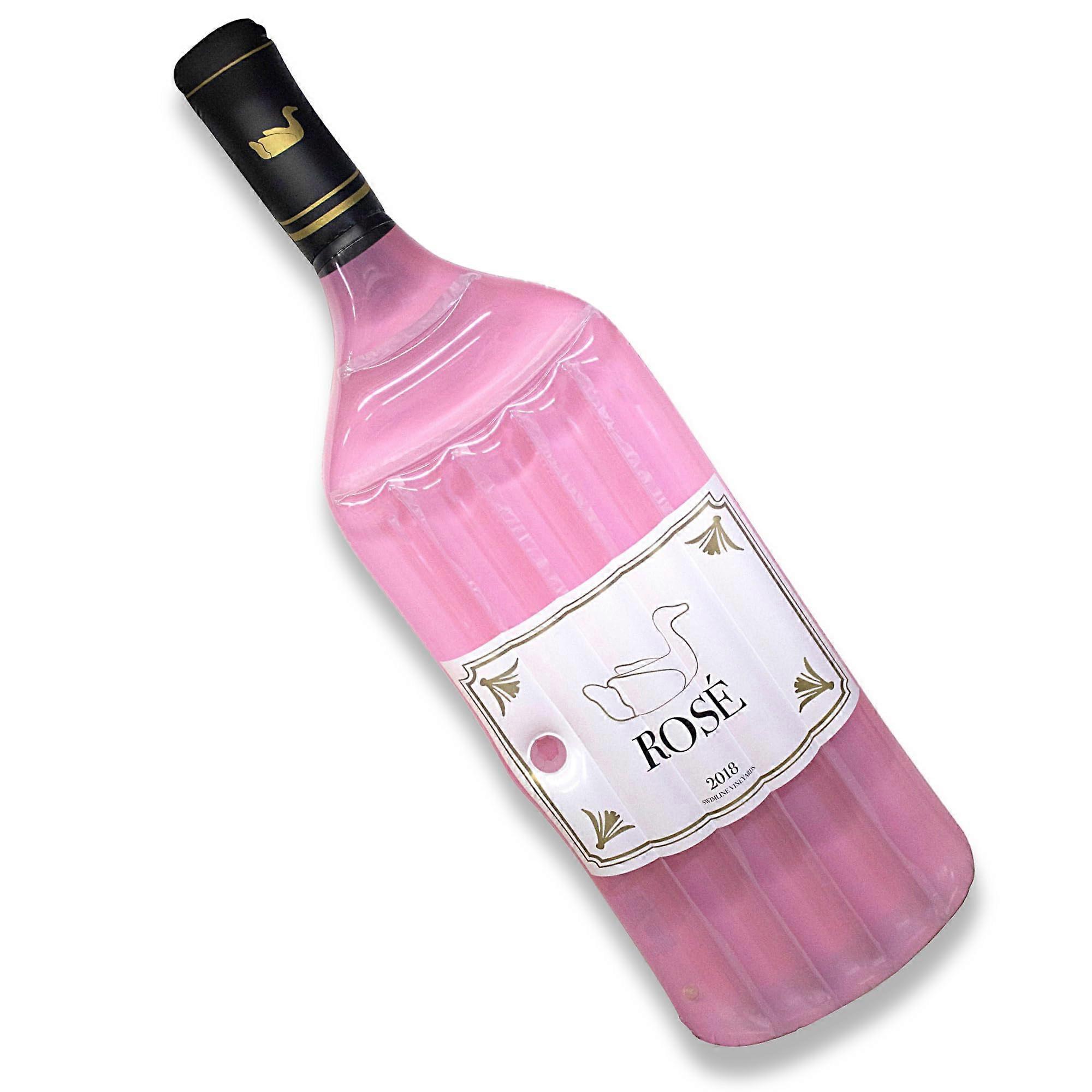 Original Rosé Classic Edition Inflatable Floating Lounger Pink | With Integrated Cup | Style base