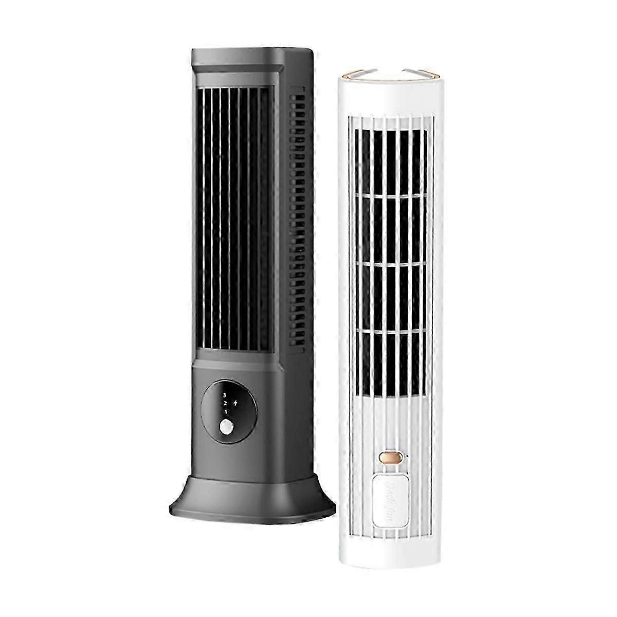 Cooling Air Conditioner Desk Tower Fan Portable Air Conditioning,Cooling Fan with 3 Speeds Office USB Cooling Fan,2Pack