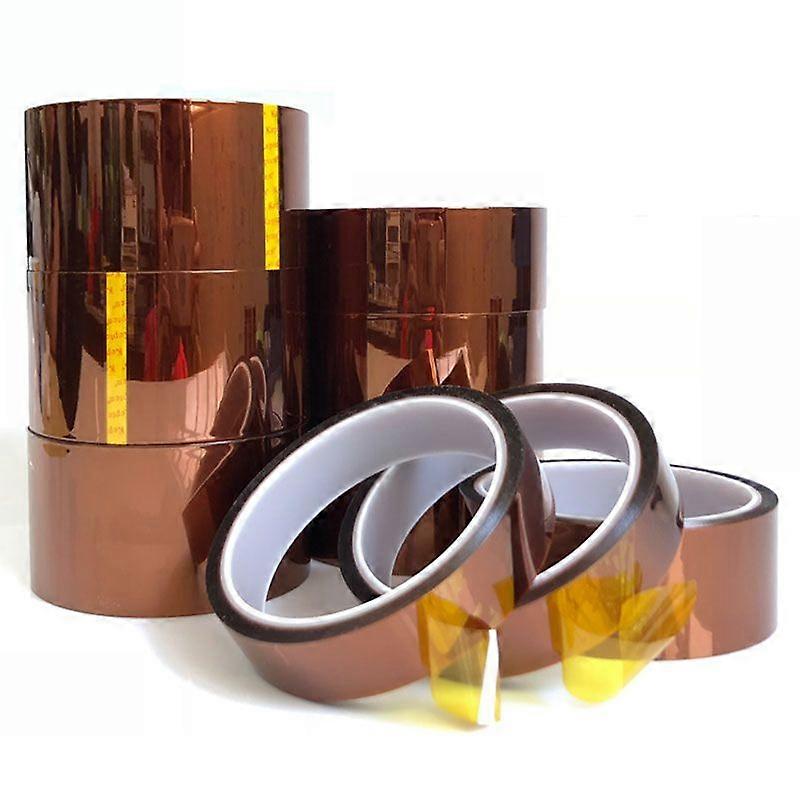 High Temperature Resistant Polyimide Tape 30 Meters X 5-40mm High Voltage Insulation Adhesive Tape