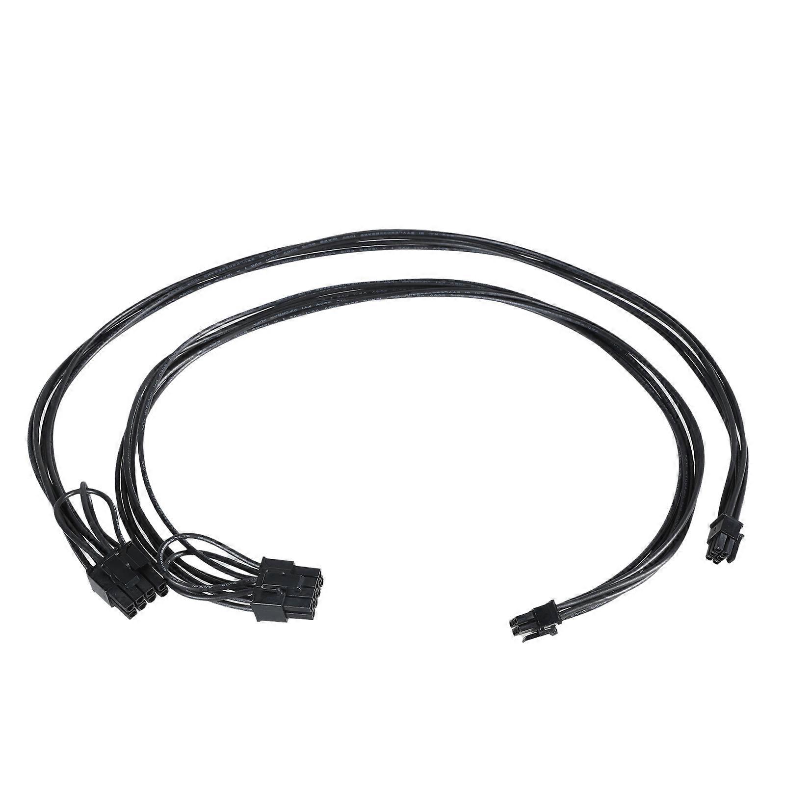 Mini 6Pin to 8Pin PCIe Power Adapter Cables Mini 6P to 8P PCIE Graphics Card Power Cord 35/50cm Length 2Pieces