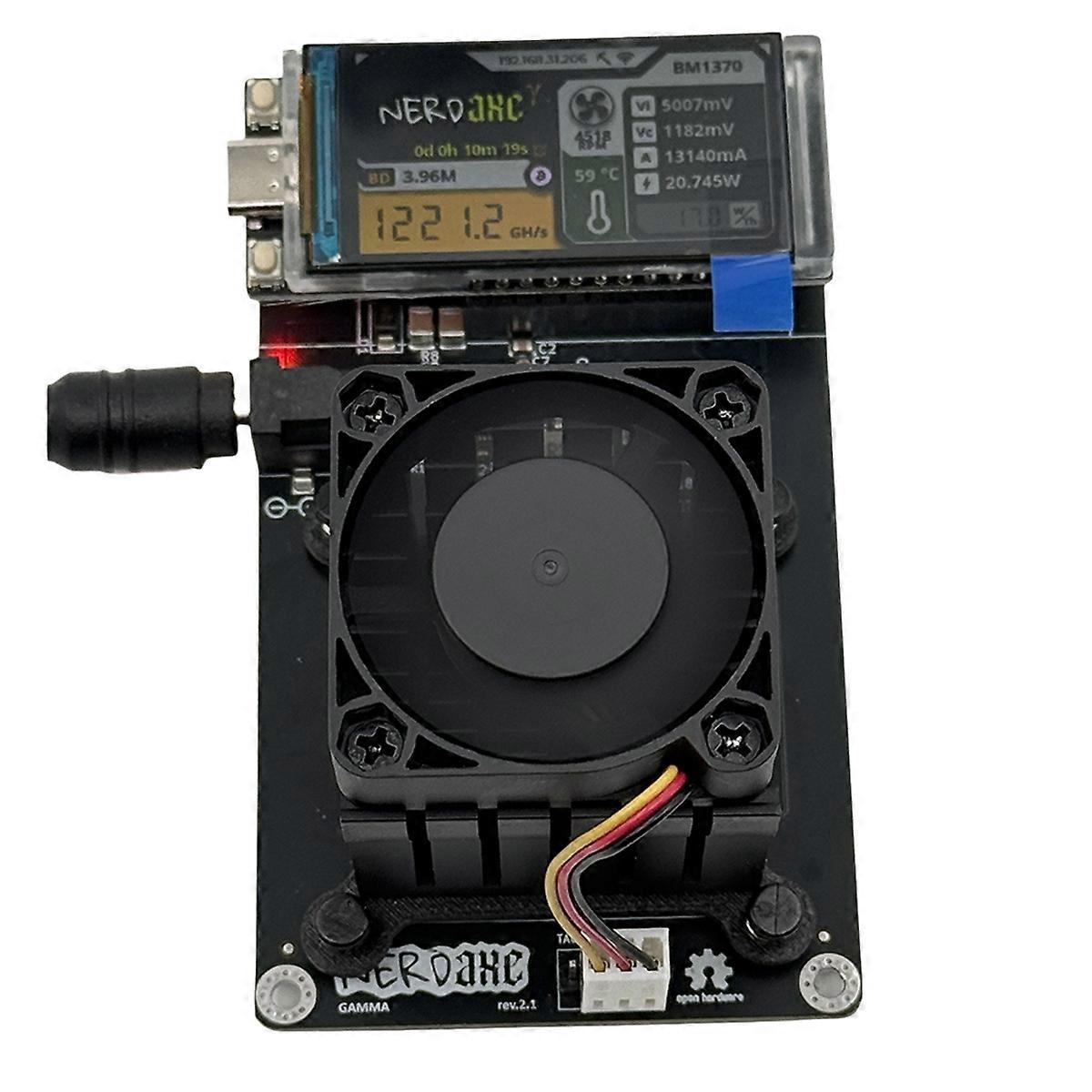 Bitaxe Gamma 601 Nerdaxe 1.2TH/S BTC Solo Miner UK PLUG