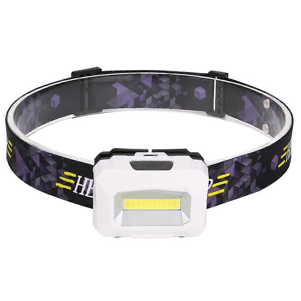 COB LED Headlamp Mini Headlight Flashlight Camping Torch Lantern AAA UUU
