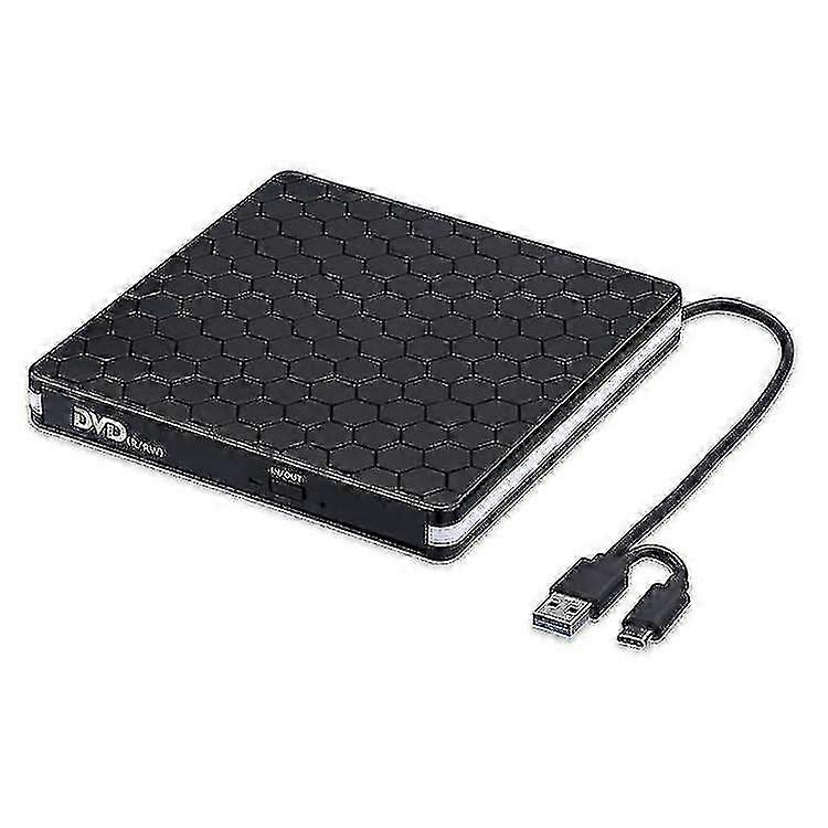 External Cd Dvd Player Usb 3.0 And Typec White