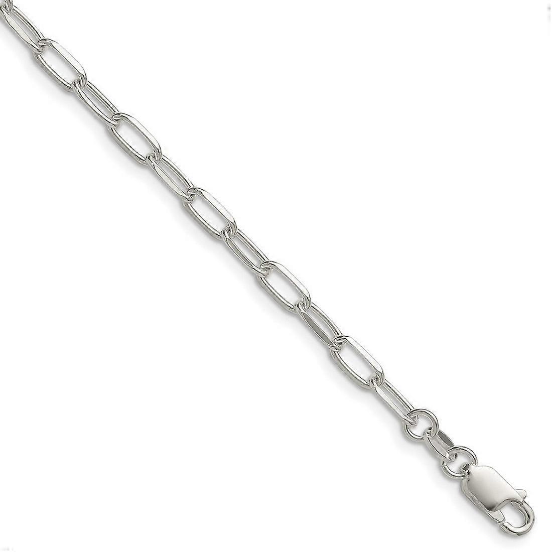925スターリングシルバー3.85mmスパークルカットフォルザンティンチェーンブレスレットリンク-女性と男性のためのブレスレット - 長さ:7〜8