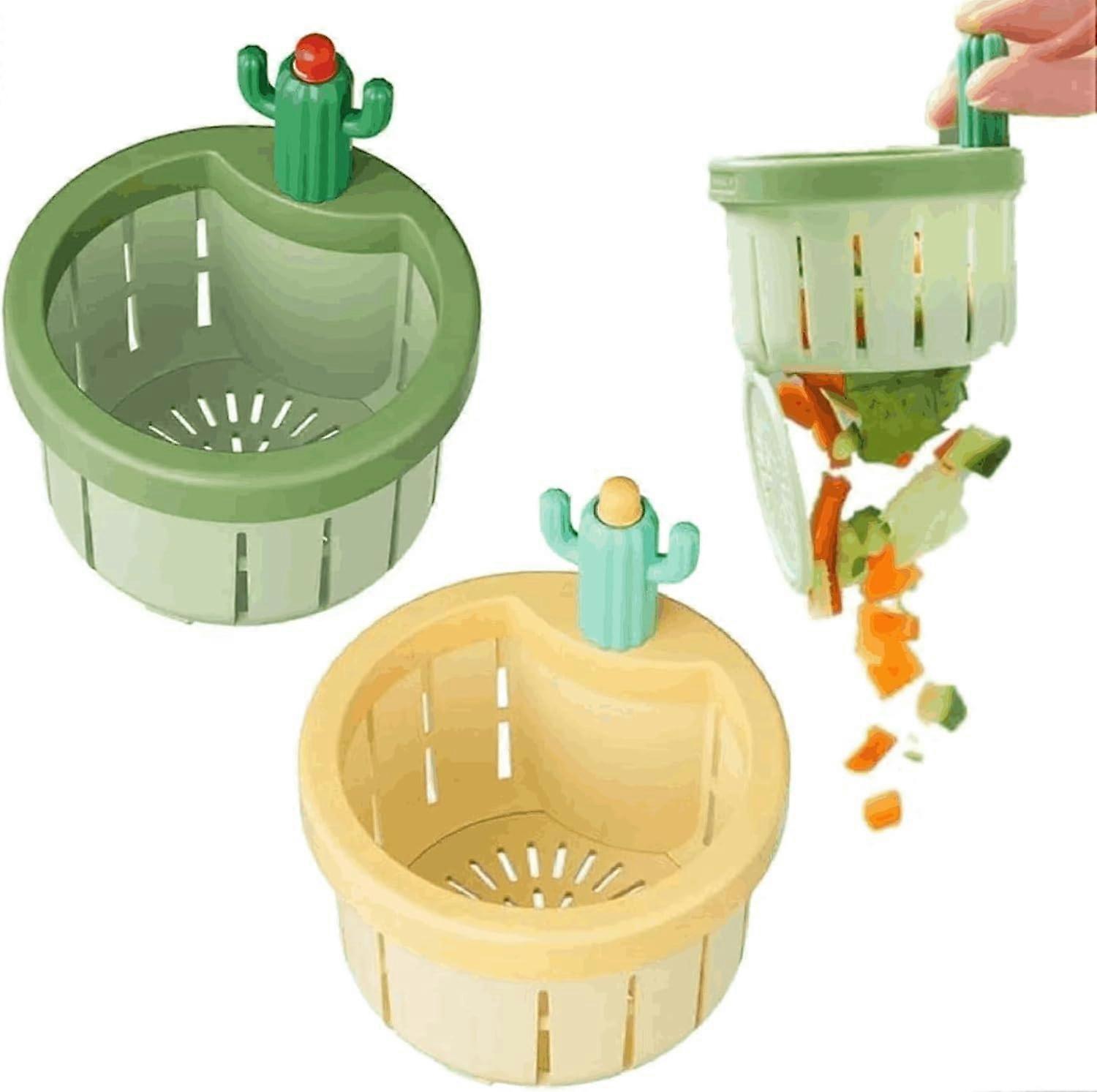 3 PCS Cactus Sink Filter,Kitchen Sink Filter Basket,Sink Drain Strainer Cactus