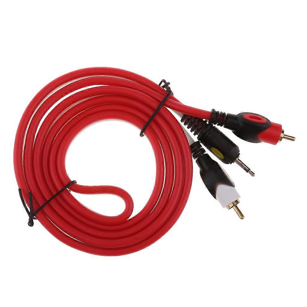 3.5mm to Dual Audio Auxiliary Stereo Y Splitter Cable 5Ft