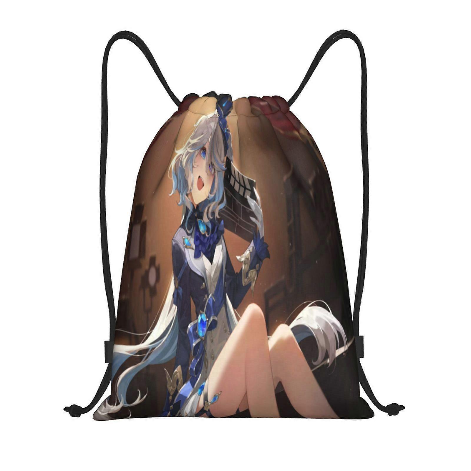 u230 GENSHIN IMPACT Canvas double shoulder backpack easy to clean and carry, suitable for any outing m230