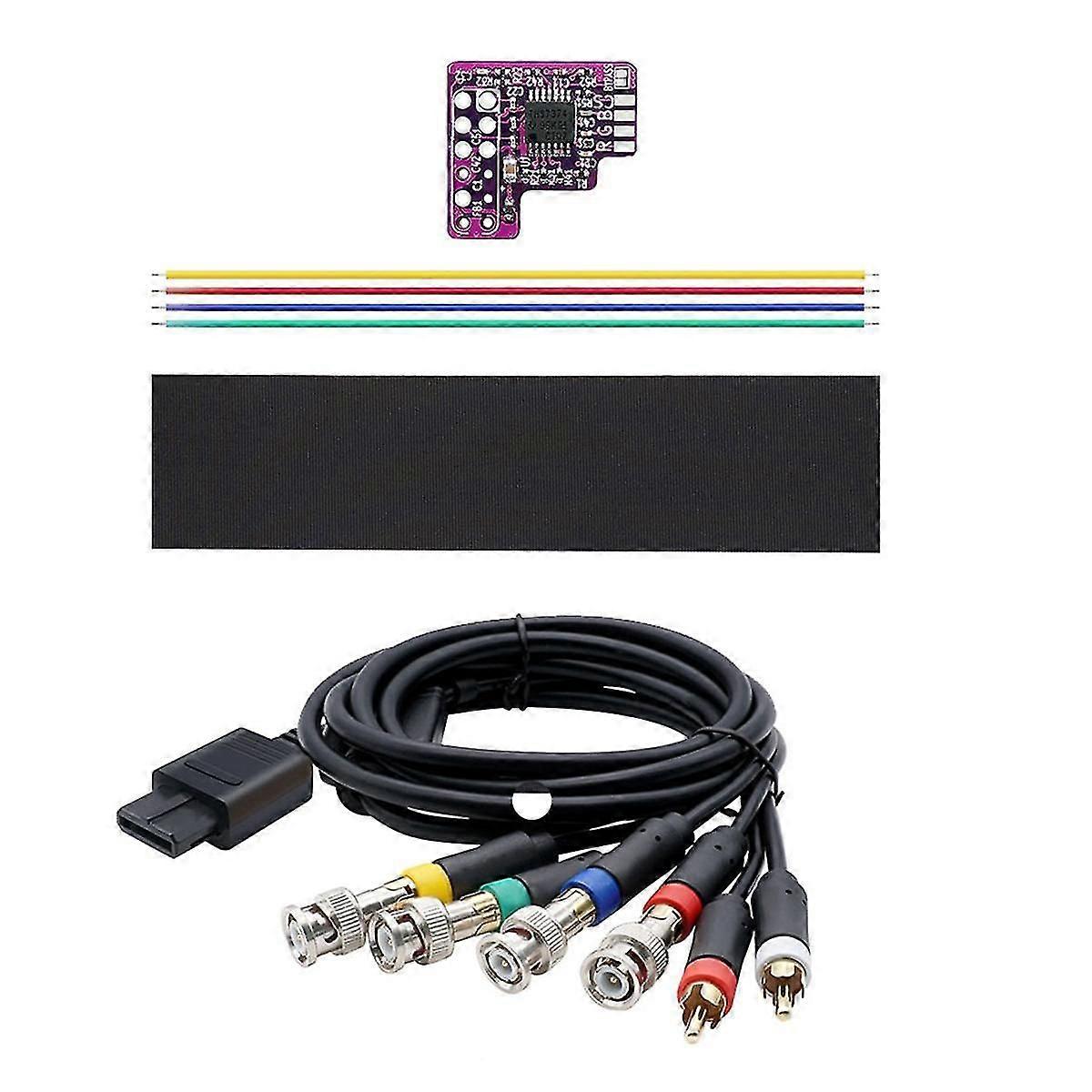 N64 RGB MOD+RGB Cable for N64 NTSC Consoles RGB Module Chip for NTSC Modified RGB Output Module