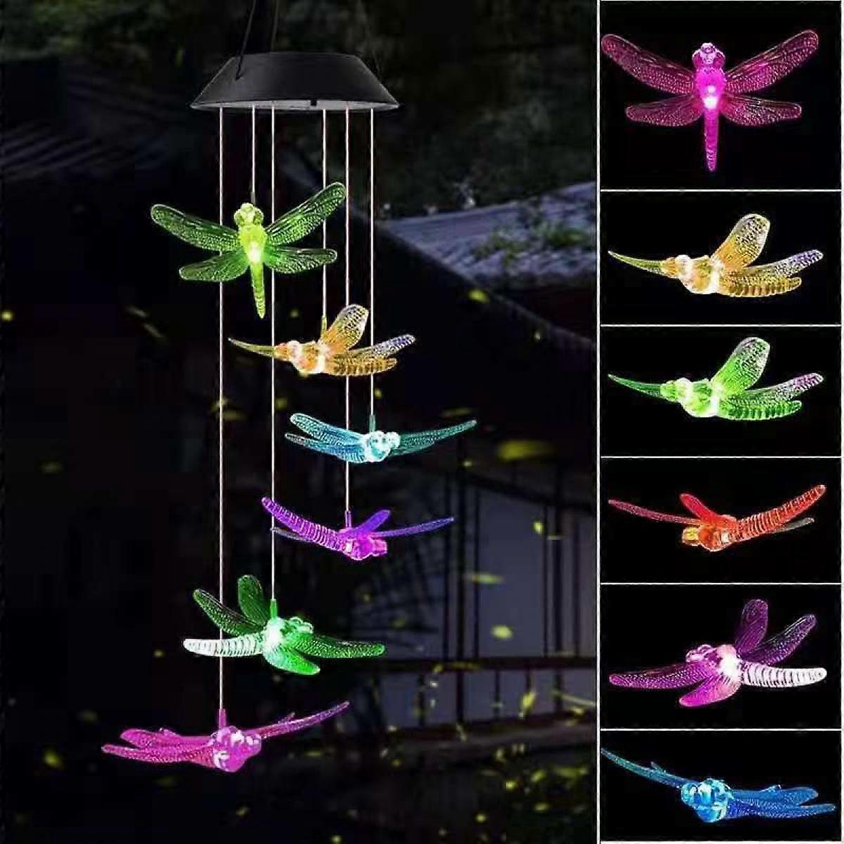 Drogenfly Wind chimes Solar Wind Chimes Night