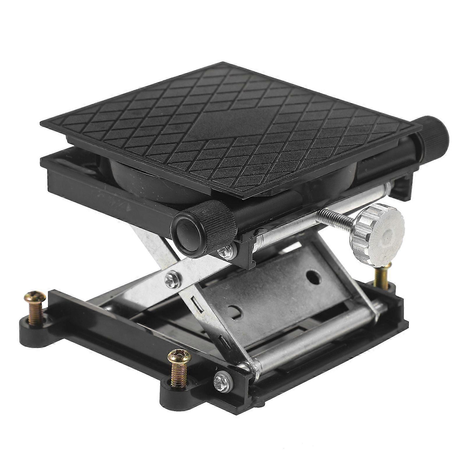 Cric de laboratoire Support de ciseaux Plate-forme de levage robuste Plate-forme de levage de support de laboratoire avec niveau à bulle