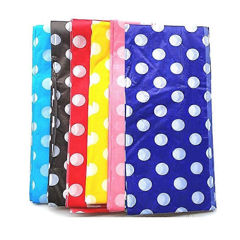 6 Pcs Assorted Color Plastic Tablecloth for Picnic Kitchen Supplies