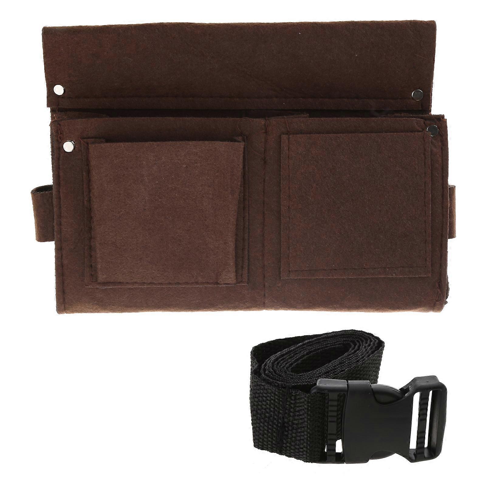 Canvas Tool Bag with Multiple Nail Pockets for Woodworking Nail Waist Pocket Tool Storage
with Adjustable Belt
