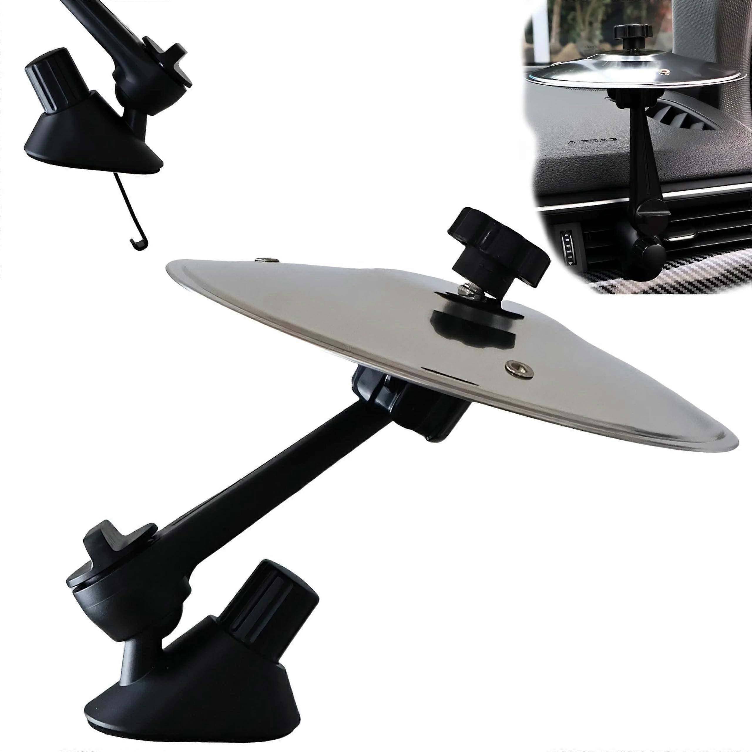 汽车镲片通风口 – ClipOn Mini Crash Cymbal for Car Vent 通用鼓镲片，适合音乐爱好者鼓手（银子）