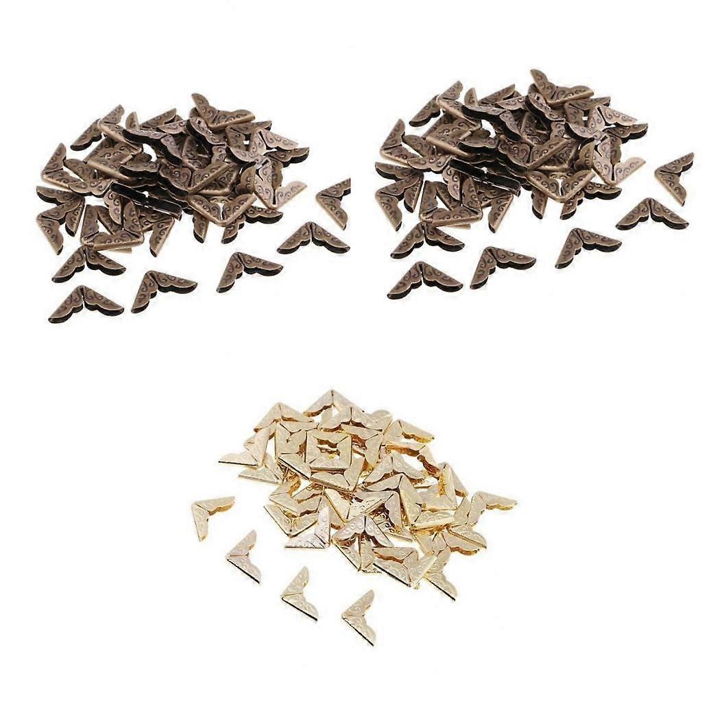 shamjina 150 件书籍剪贴簿照片相册菜单护角 14x14mm