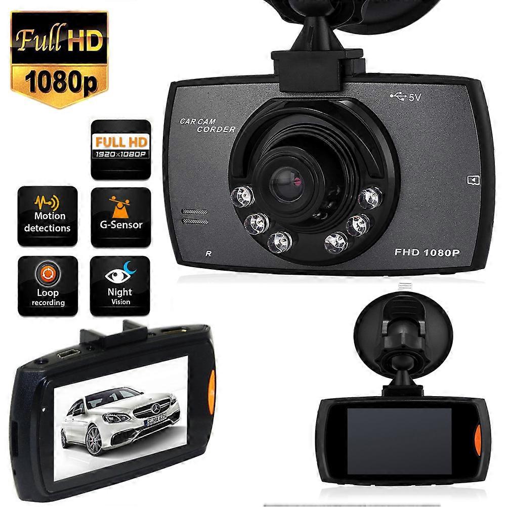 Compact Car Dashcam with Dual Functions: Night Vision and G-Sensor