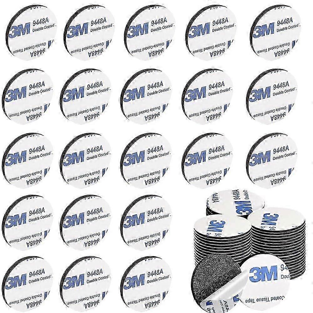 100 قطعة مزدوجة الوجهين قوية للغاية 3M رغوة مقاومة للماء شريط لاصق مزدوج الوجهين للمنزل ملصقات أسود مستديرة على الوجهين لأبواب الجدران والأرضيات DIY