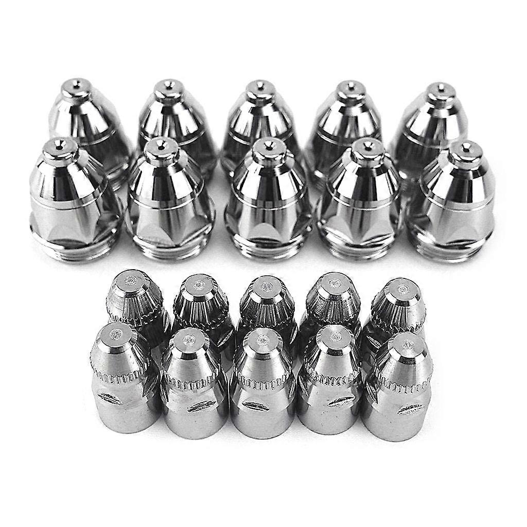 Durable 20pcs Premium P80 Plasma Cutting Torch Consumable Cutting 60A 80A 100A P80 CNC Plasma Torch Tip Electrode Nozzle 1.7mm