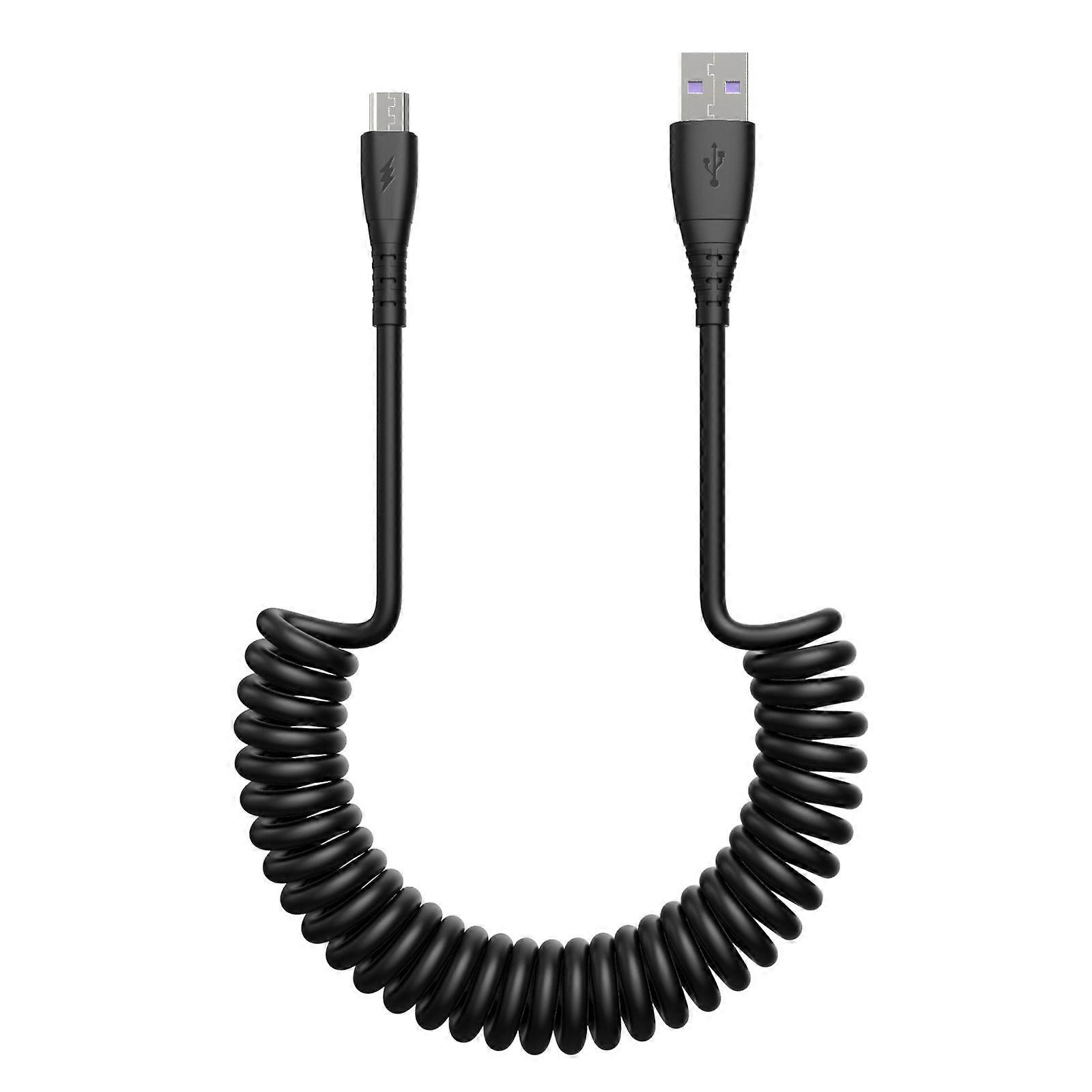 Micro USB Spring Charging Data Cable