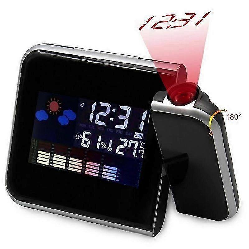 SmartAlarmClockDigitalLedProjectorTemperatureTimeProjectionLcdDisplay