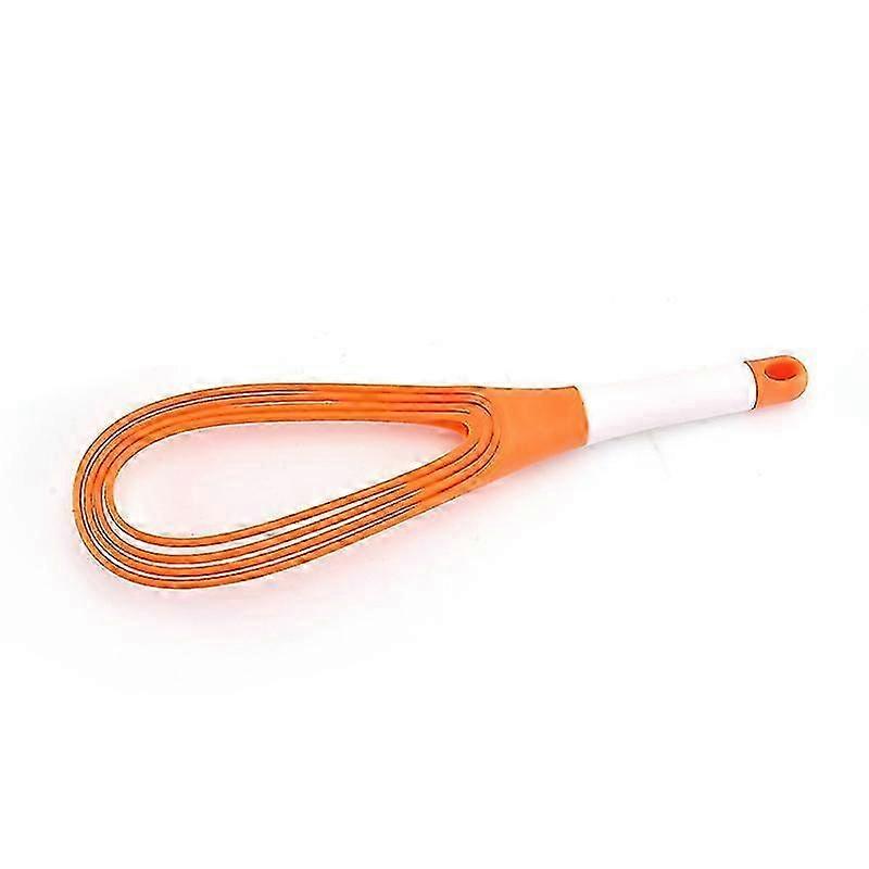Whisk, Creative Egg Beaters Foldable Egg Mixer Baking Cooking Egg Tools Foamer Whisk Cook 29*7.8CM orange