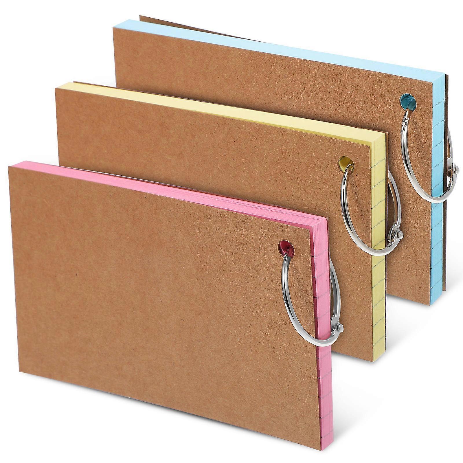 150 Pcs Double Sided Ruled Flash Cards with Rings – Colored Index Cards for Studying, Note Taking, and Organization – Ideal for School, Office, and