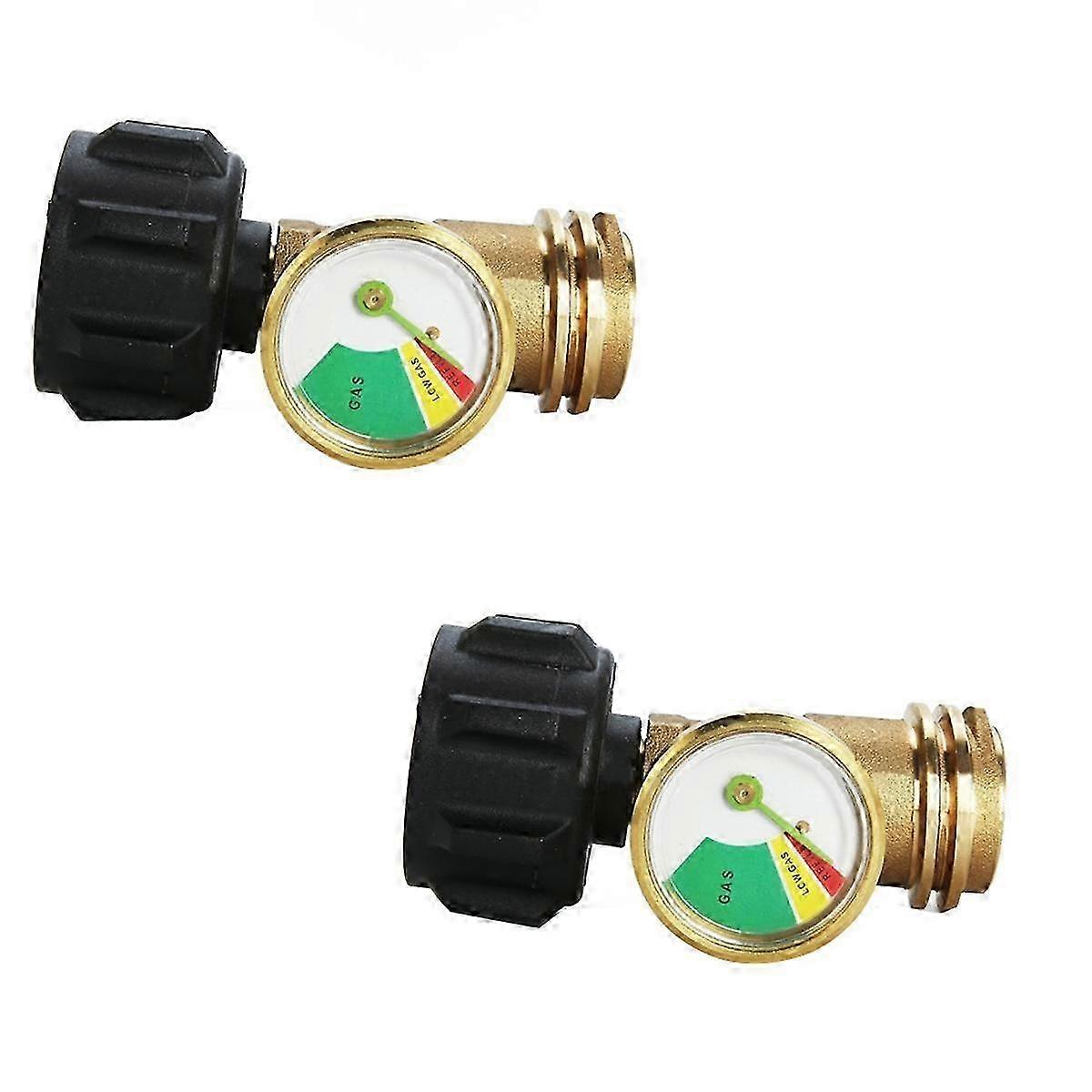 Propane Tank Gauge Level Indicator, Leak Detector Gas Pressure Meter, Universal for All Cylinders