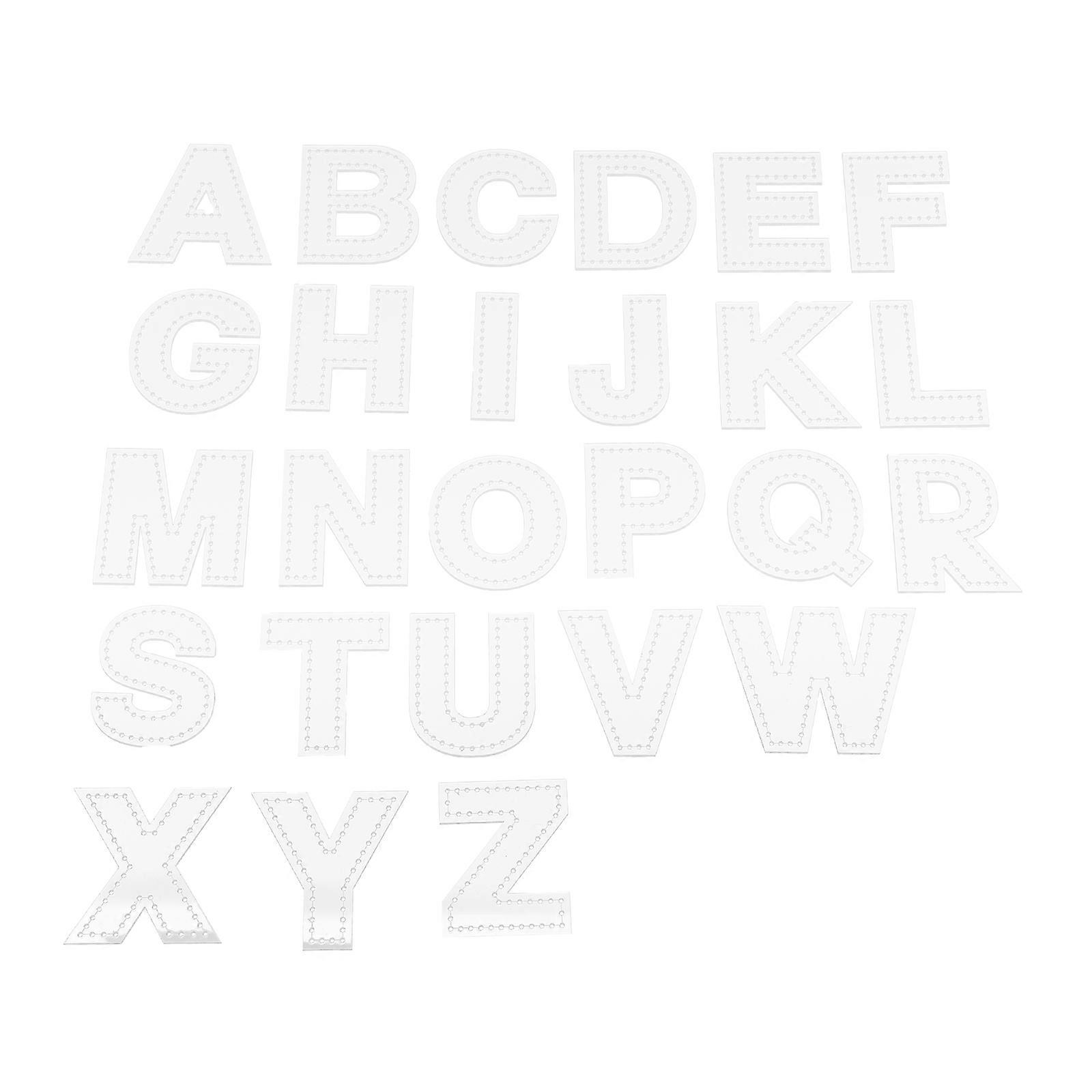 Handmade Stencils with Cut Holes for DIY Crafts – Alphabet Templates for Lettering Projects, Beginner Friendly