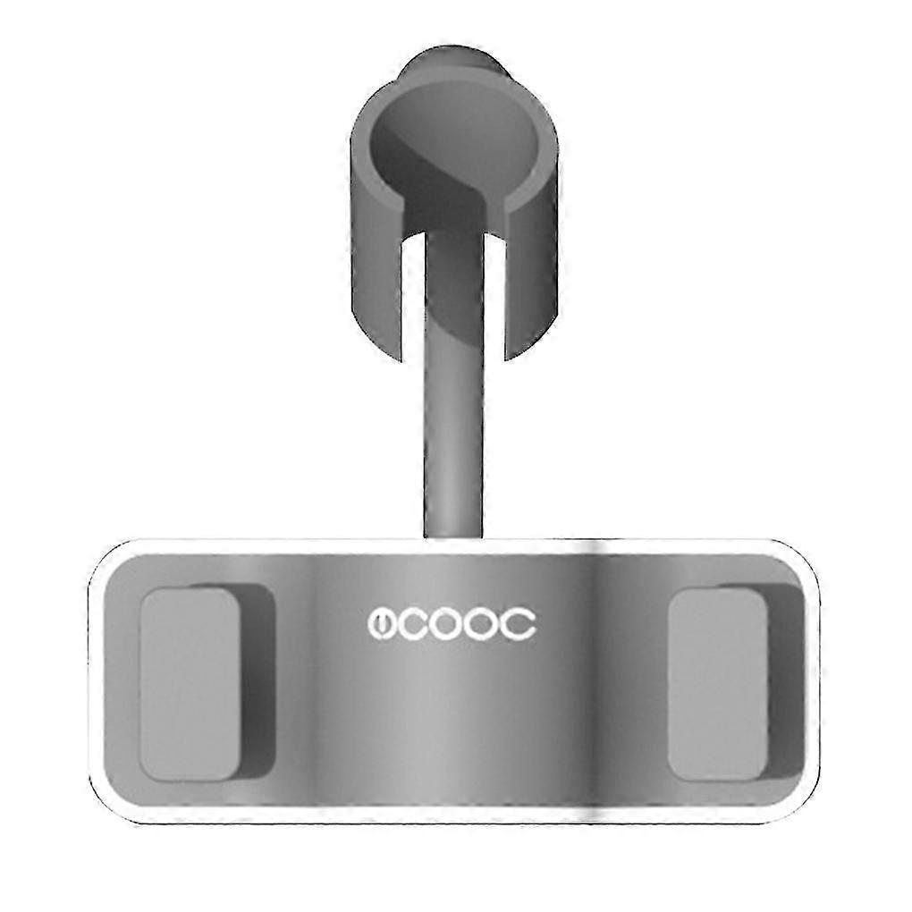 360調整可能なシャワーヘッドホルダー、粘着式ウォールマウント、バスアクセサリー-グレー