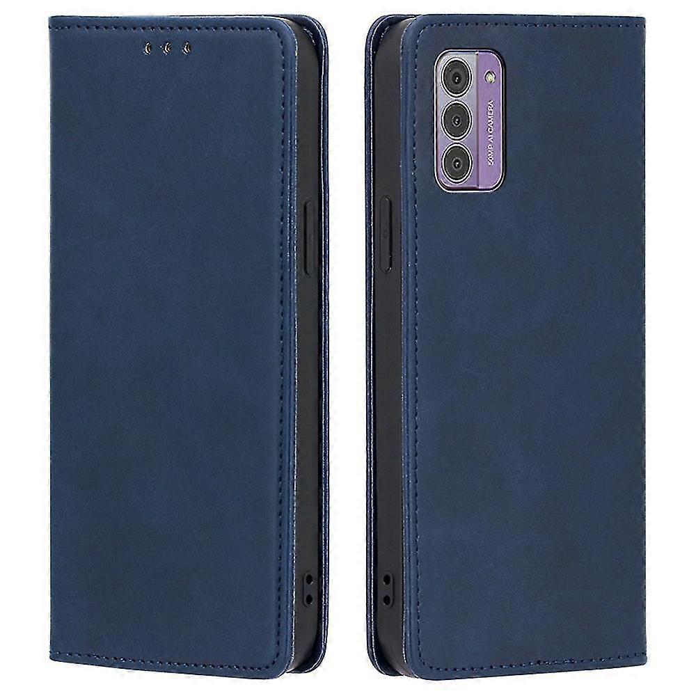 For Nokia G42 Case Leather Calf Texture Phone Protector with Magnetic Closure