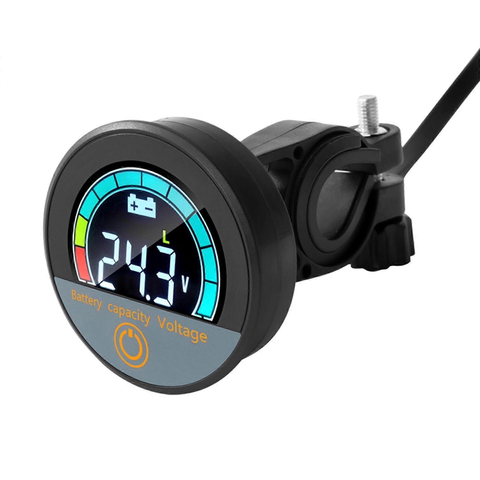 LCD Voltmeter Battery Volttester Panel DC7100V VoltGauge Voltmeter Monitor with percentage display backlight handlebar