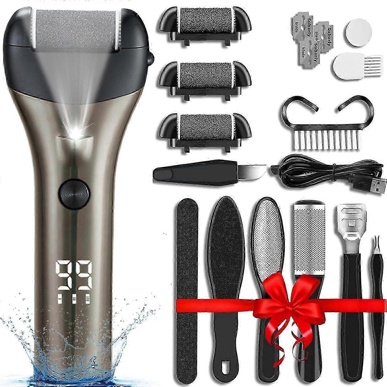 Electric callus remover. Electric callus remover. 18-IN-1 pedicure set. Callus remover.