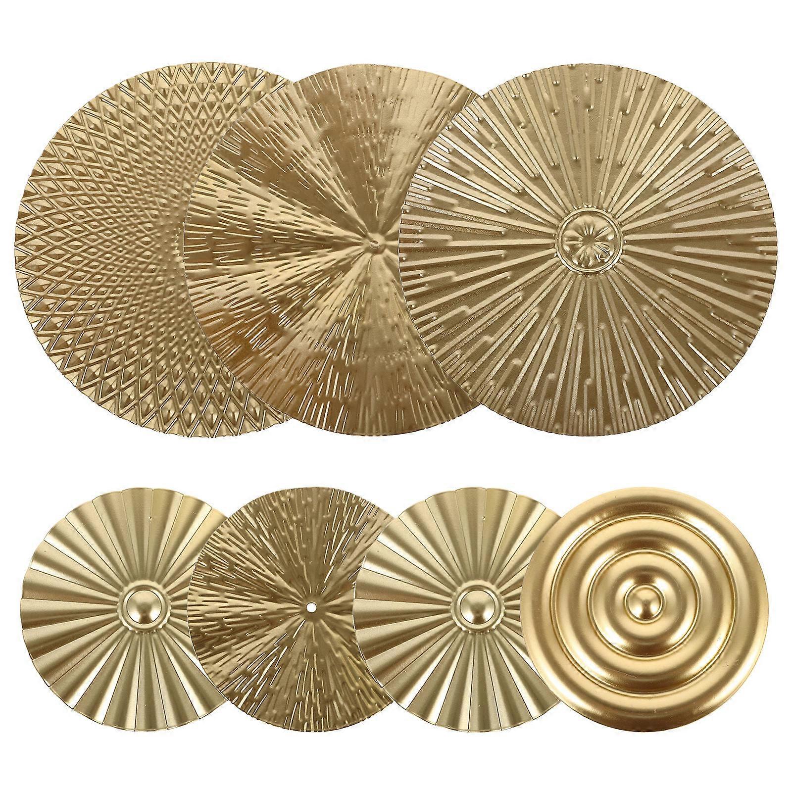 Contemporary Metal Disc Decor, Attractive Wall Art for Any Setting