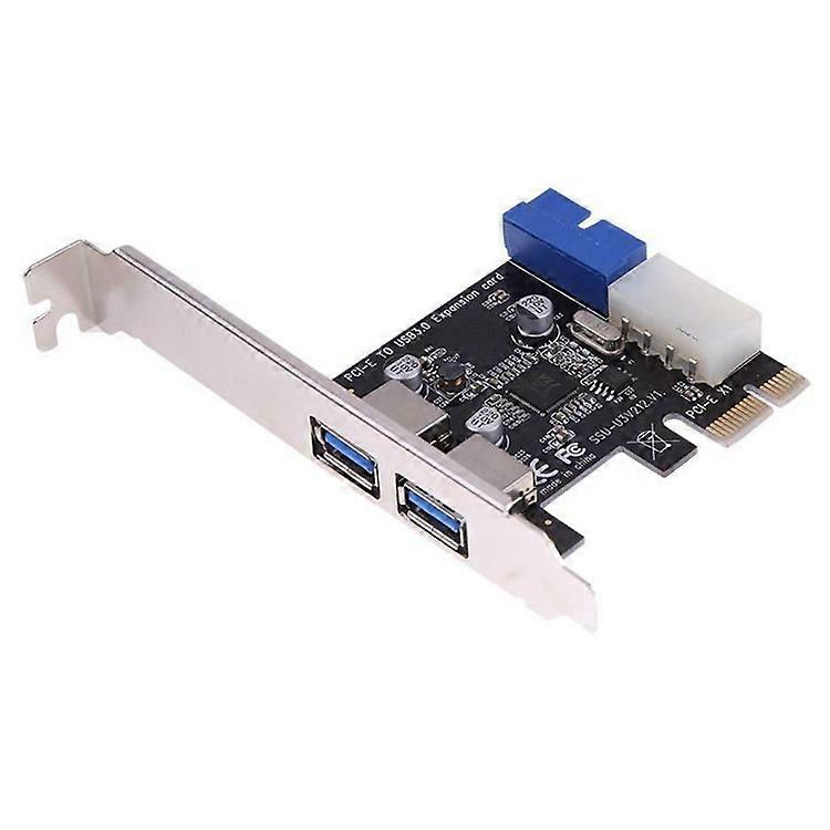 USB 3.0 PCI-E Expansion Card 2 Port USB3.0 Hub Internal 20-pin USB 3 to PCIE PCI Express Adapter Card
