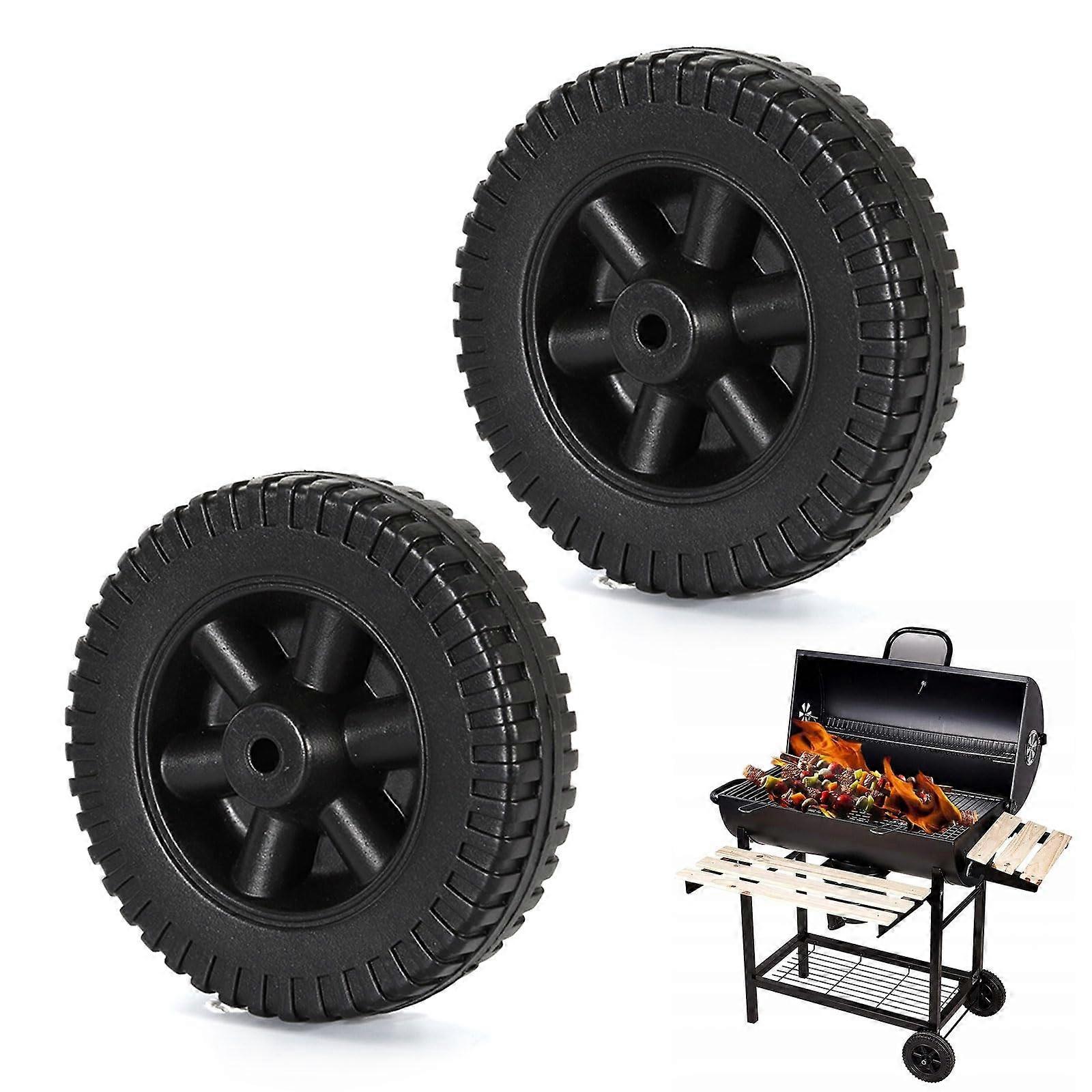 Grill Wheels 6-Inch Diameter, Pack Of 2, BBQ Replacement Wheels Ref 7130 For Gas Grills