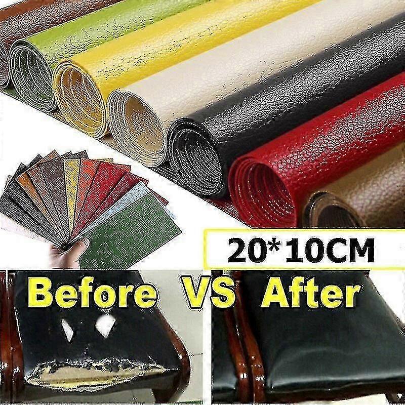 20cm*10cm Multicolor Pu No Ironing Sofa Repair Leather Patch Self-adhesive Sticker For Chair Seat Shoe Fix Leather Sofa Patches