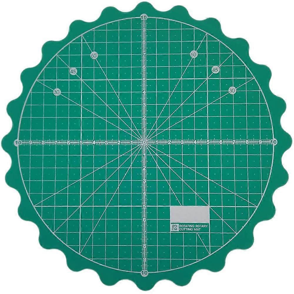 Circular Cutting Mat 9 Inch Diameter Self Healing Table Protector for Quilting Fabric Craft Sewing Projects Rotary Cutting