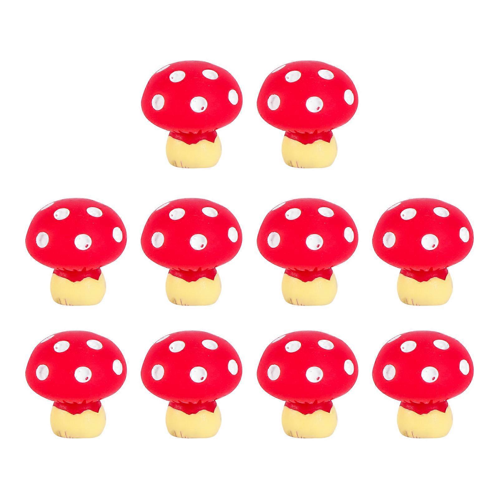 Here's a polished and engaging product description based on your input:
**10pcs Resin Mushroom Models – Durable Miniature Landscape Decor for DIY